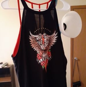 Two piece tank and bra set